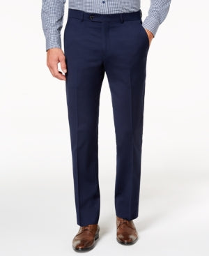 Tommy Hilfiger Mens Modern fit Dress Pants 38 / 34 Navy Blue Solid Stretch
