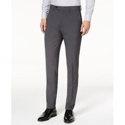 Calvin Klein Mens Skinny fit Dress Pants 30 / 29 Charcoal Grey Solid Stretch