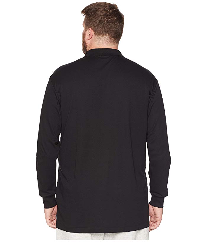 Polo Ralph Lauren Mens Regular fit Long Sleeve Polo Shirt 3XB Black Solid