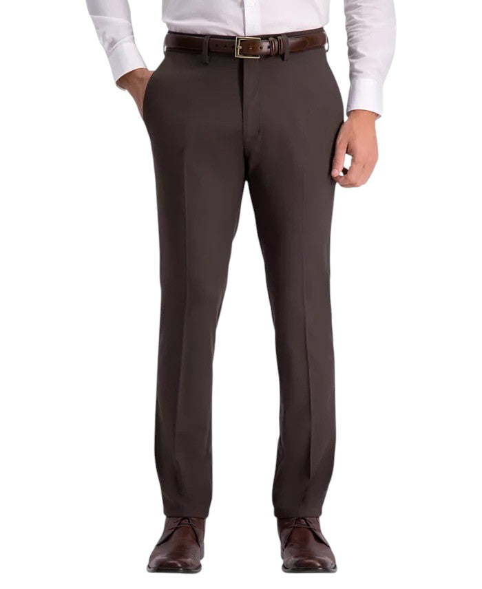 Kenneth Cole Mens Slim fit Dress Pants 34 / 29 Brown Check