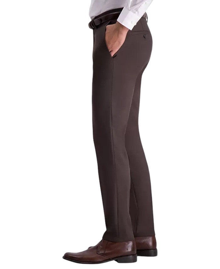 Kenneth Cole Mens Slim fit Dress Pants 34 / 29 Brown Check