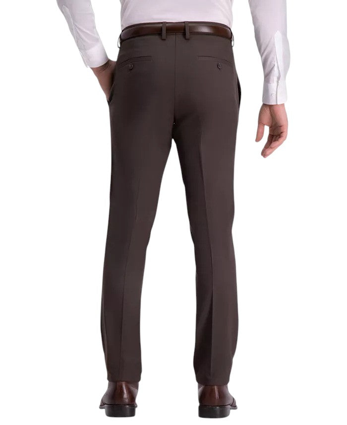 Kenneth Cole Mens Slim fit Dress Pants 34 / 29 Brown Check