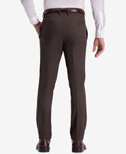Kenneth Cole Reaction Men's Slim-Fit Shadow Check Dress Pants 34 x 30 Brown