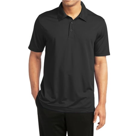 Galaxy Mens Regular fit Short Sleeve Polo Shirt XXXL Black Solid Moisture Wicking