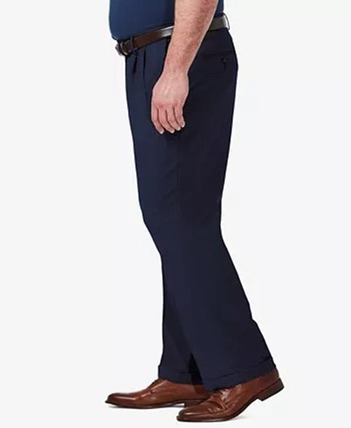 Haggar Men's Big & Tall Blue Dress Pants 52 x 32