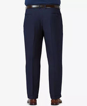 Haggar Mens Big and Tall Comfort Stretch Dress Pants Blue 50 x 32