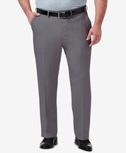 Haggar Men's Big & Tall Premium Classic Fit Solid Dress Pants Grey 44 x 32