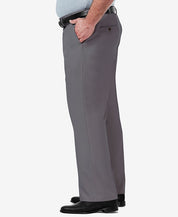 Haggar Men's Big & Tall Premium Classic Fit Solid Dress Pants Grey 44 x 32