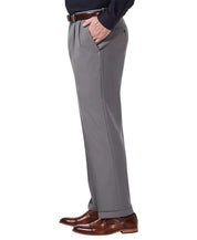Haggar Mens Classic fit Dress Pants 40 / 32 Mid Gray Solid
