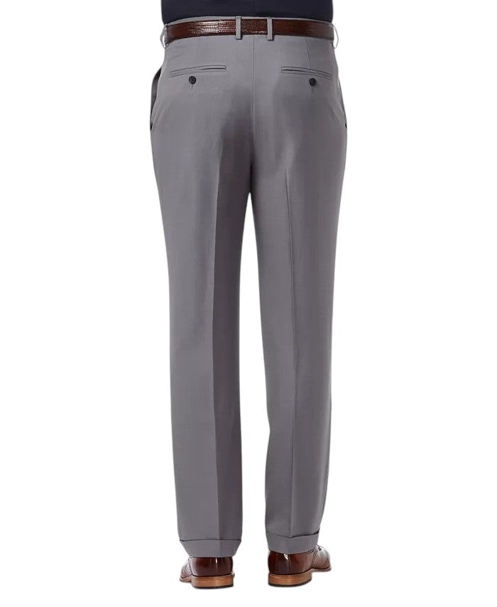 Haggar Mens Classic fit Dress Pants 40 / 32 Mid Gray Solid