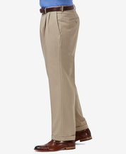 Haggar Men's Premium Comfort Stretch Dress Pants - Dark Chocolate 36 x 32