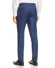 HUGO BOSS Mens Hesten Dress Pants Size 32 Blue Birdseye Extra Slim Fit