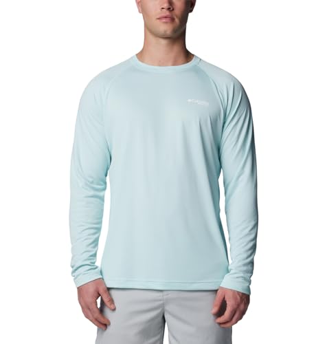 Columbia Men Regular fit Long Sleeve T-Shirt Shirt Medium Green Solid