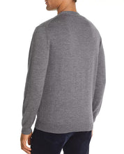 The Men's Store Merino Wool Cardigan Sweater Medium Grey