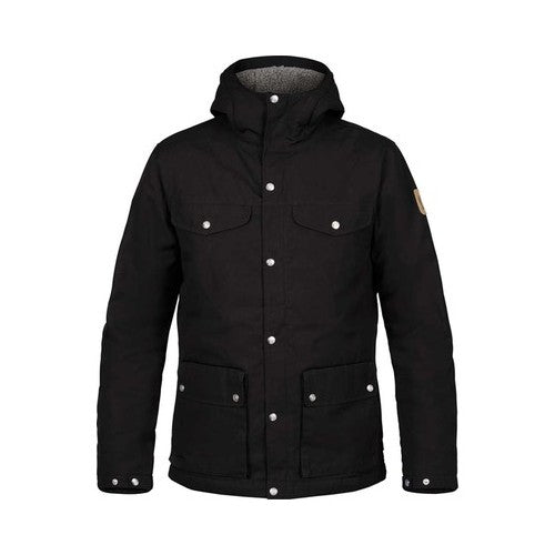 Fjallraven Mens Greenland Water-Resistant Jacket Black Small