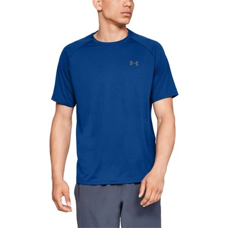 Under Armour Men Regular fit Short Sleeve T-Shirt Shirt Medium Blue Solid