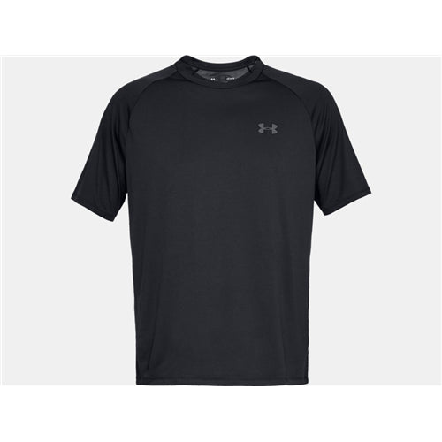 Under Armour Mens UA Tech Short Sleeve Crewneck T Shirt Black Graphite XL