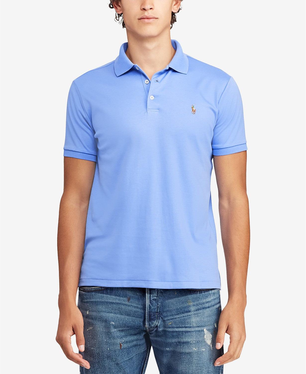 Polo Ralph Lauren Men's Classic Fit Soft Touch Polo Shirt Small Harbour Blue