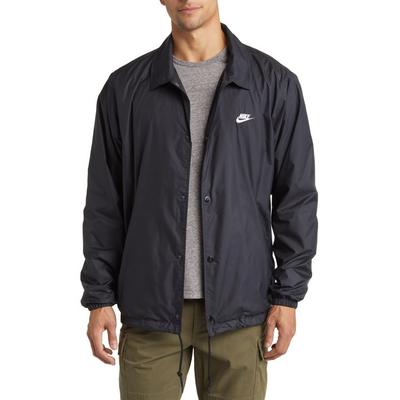 Nike Mens Relaxed fit Coach's Jacket Coat Small Black White