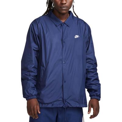 Nike Mens Casual Club Coaches Coat Small Blue Solid