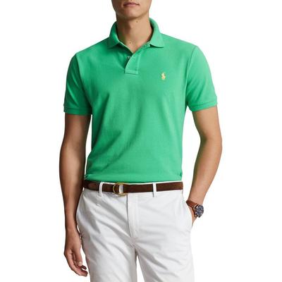 Polo Ralph Lauren Mens Slim fit Short Sleeve Polo Shirt Small Green Solid