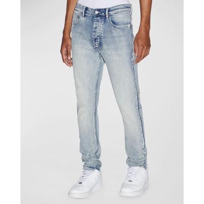 Ksubi Chitch Mens Slim Fit Punk Metalik Denim Jeans Blue 38 x 34