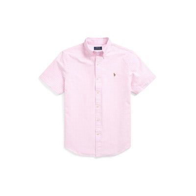 Polo Ralph Lauren Mens Classic fit Short Sleeve Button-Up Shirt Medium Pink