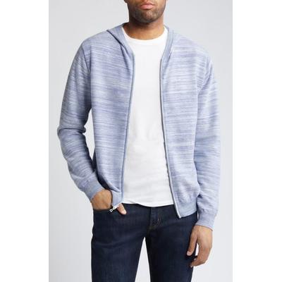Peter Millar Mens Regular fit Long Sleeve Full Zip Sweater XXL Light Blue Hooded