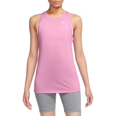 Nike Womens Regular fit Sleeveless Tank Top Shirt XS Pink Solid