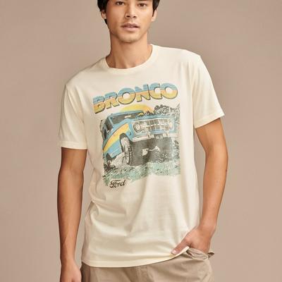 Lucky Brand Men Regular fit Short Sleeve T-Shirt Shirt XXL Beige Solid