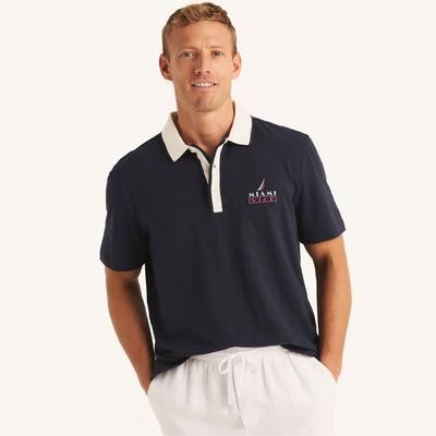 Nautica Mens Regular fit Short Sleeve Polo Shirt XXL Blue Solid