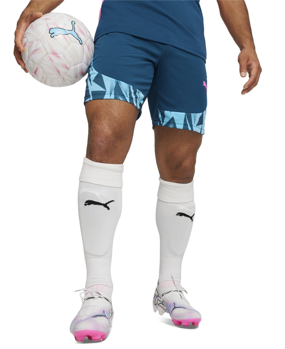 Puma Men Regular fit Athletic Shorts Large Blue