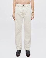 Re/done Mens Modern fit Painter Pants 32 / 32 Beige Solid