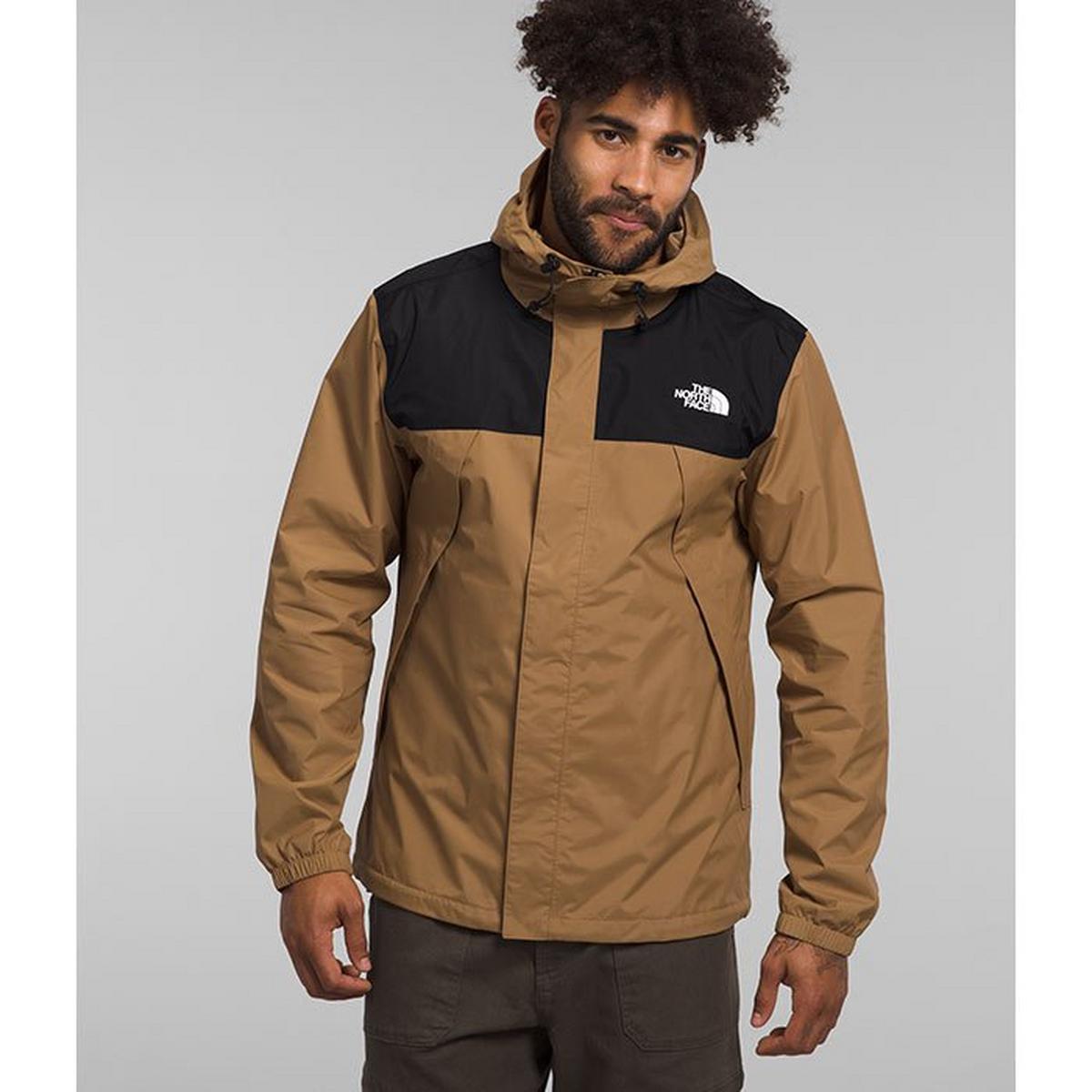 The North Face Men's Antora Waterproof Raincoat Jacket Brown Black XL