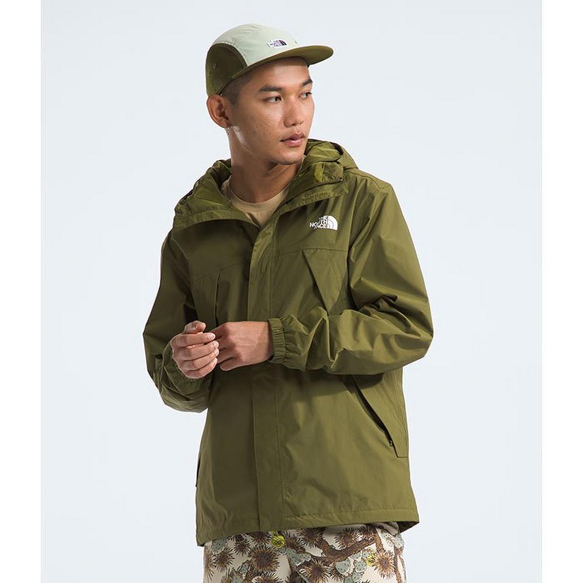 The North Face Mens Regular fit Antora Jacket Coat Medium Olive Green Solid