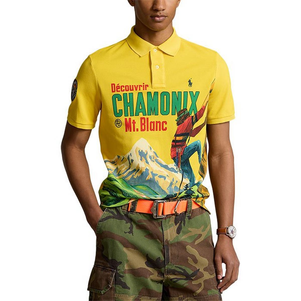 Polo Ralph Lauren Men Classic fit Short Sleeve Polo Shirt Small Yellow Solid