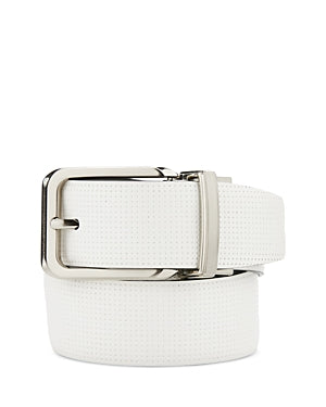 The Men's Store At Private Label Mens Regular fit Belt 38 White Reversible