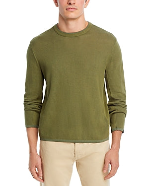 Rag & Bone Mens Regular fit Long Sleeve Crewneck Sweater Small Crew Neck Green Solid