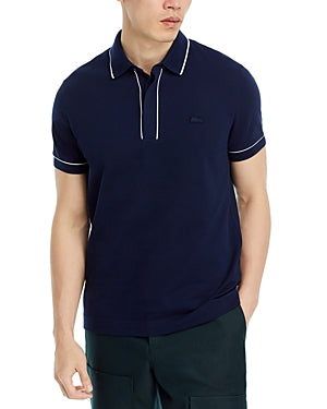 Lacoste Mens Regular fit Short Sleeve Polo Shirt Medium Blue Solid