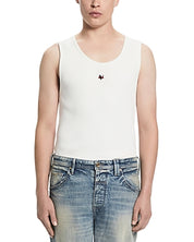Vayder Mens Regular fit Sleeveless Tank Top Shirt XL White Solid