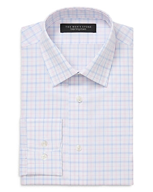 The Men's Store Regular fit Button-Up Shirt 15 Pink Plaid