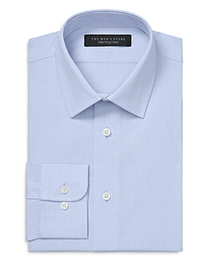 The Men's Store At Private Label Mens Regular fit Long Sleeve Button-Up Shirt XL Blue Plaid