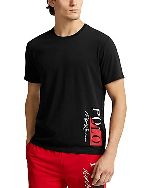 Polo Ralph Lauren Mens Short Sleeve T-Shirt Pajamas Medium Black Solid