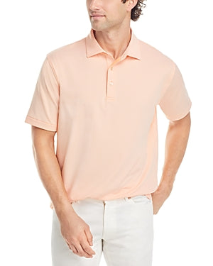 Peter Millar Mens Regular fit Short Sleeve Polo Shirt Small Orange