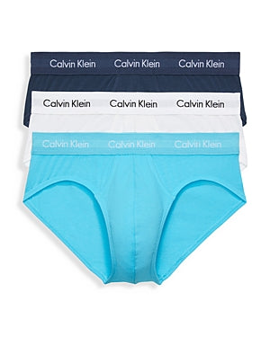 Calvin Klein Mens  3 Pack Boxer Briefs Underwear XL Blue Solid