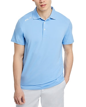 RLX Polo Ralph Lauren Mens Regular Fit Polo Shirt Light Blue Large