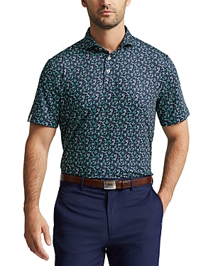 Ralph Lauren Rlx Stretch Printed Classic Fit Performance Polo Shirt Large