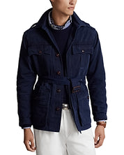 Polo Ralph Lauren  Highridge Safari Twill Cotton Bomber Jacket XXL Navy Blue