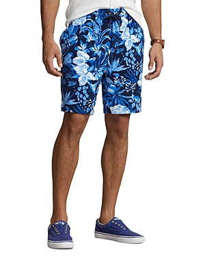 Polo Ralph Lauren Mens Regular fit Terry Sweat Shorts Small Blue Floral
