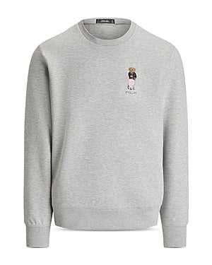 RLX Mens Ralph Lauren Golf Polo Bear Crewneck Sweatshirt Large Grey